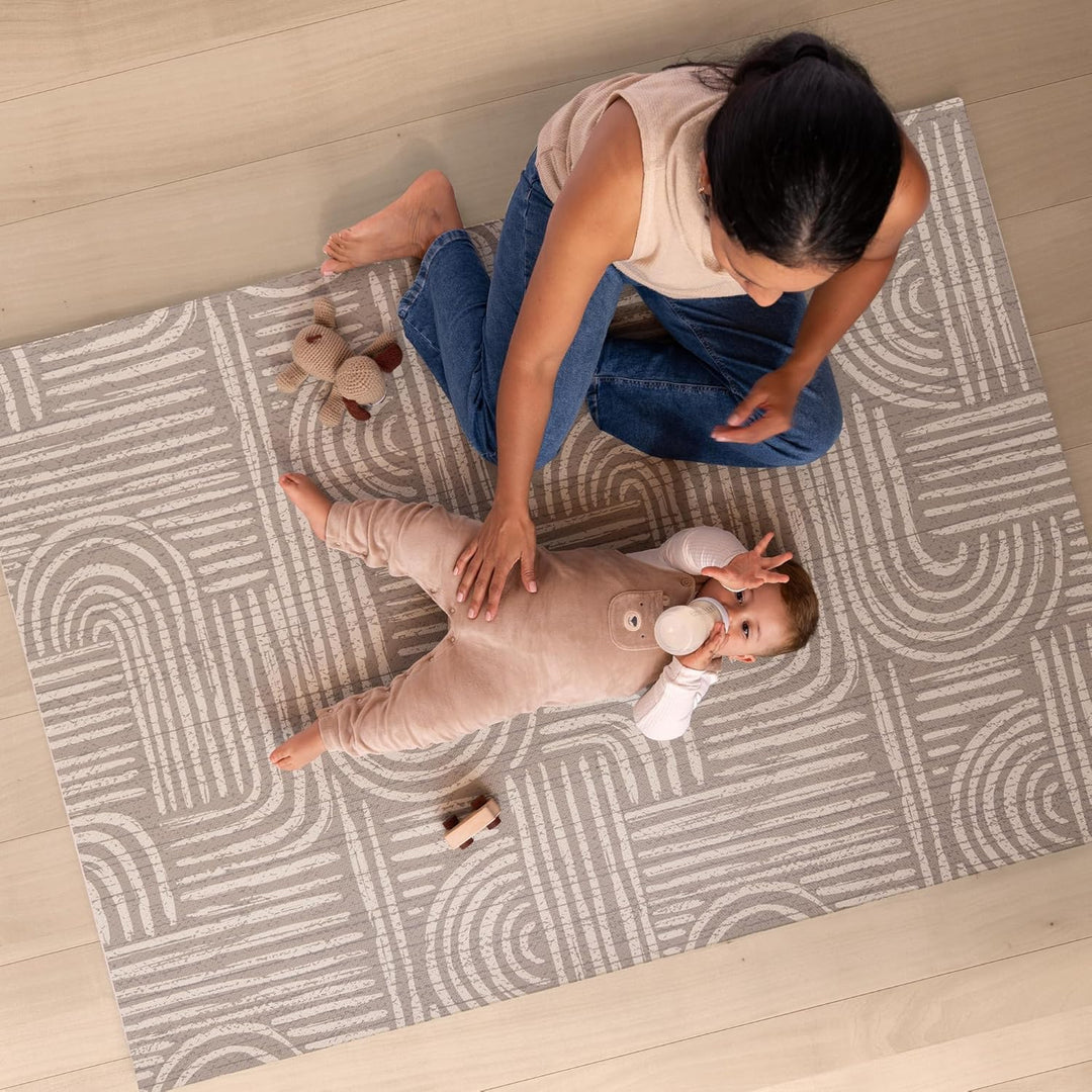 Puzzlematte Baby – Premium Krabbelmatte Baby aus EVA Schaum, Kinderteppich im zeitlosen Design, ruts