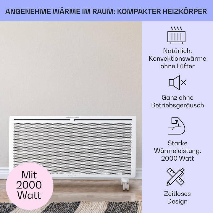 Klarstein Elektroheizung, Konvektor & Infrarotheizung Freistehend, Elektroheizung Energiesparend, Er