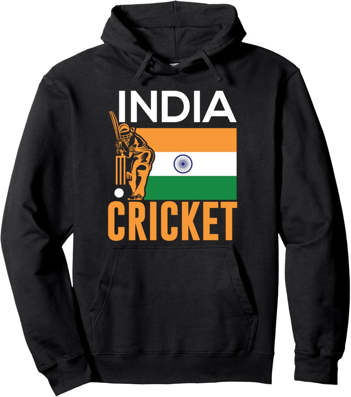 Indisches Cricket-Team Indische Cricket-Flagge Pullover Hoodie