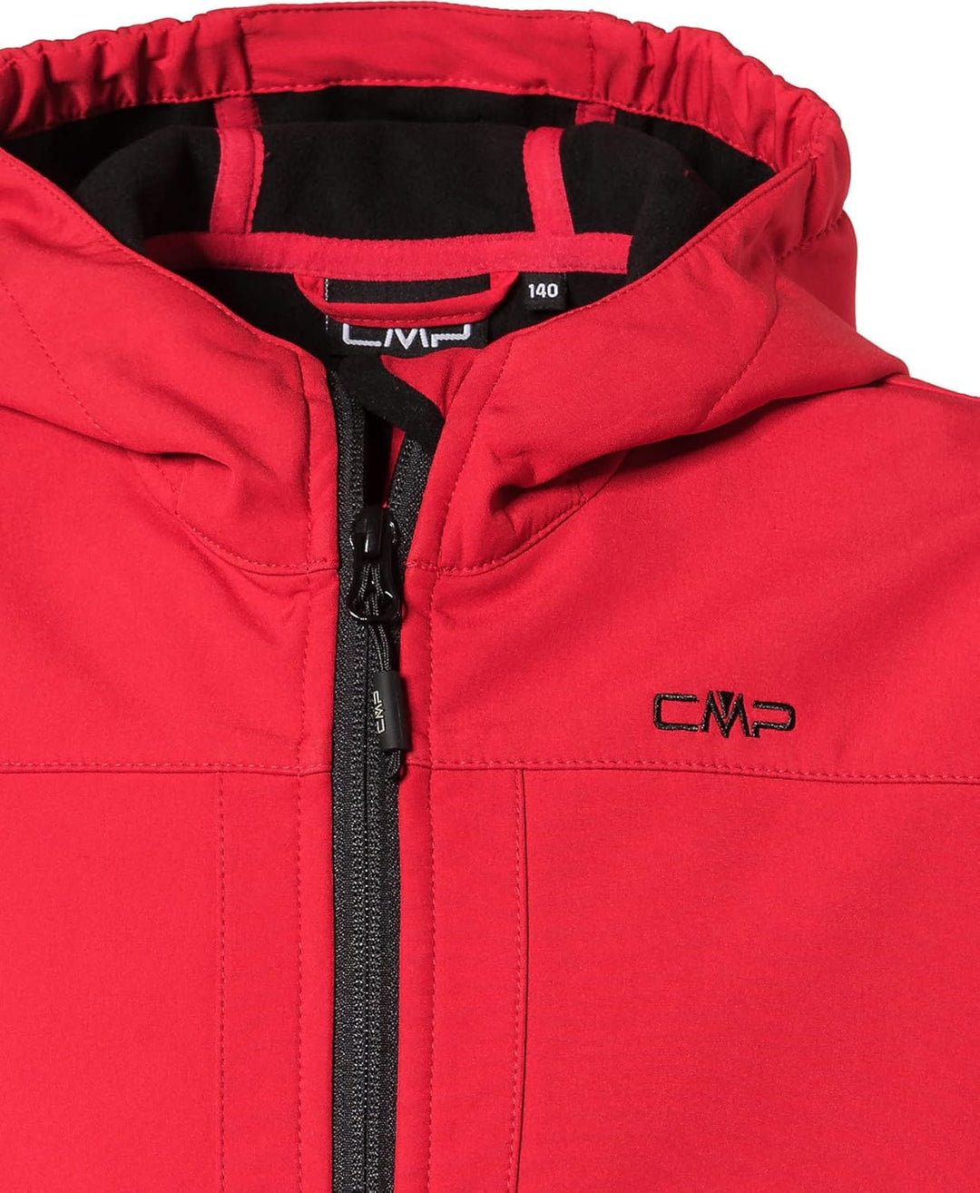 CMP Jungen Softshelljacke für Kinder Kapuzen Jacke (1er Pack) 92 Ferrari-Nero, 92 Ferrari-Nero