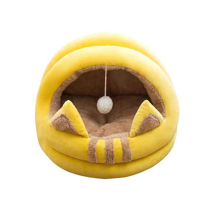 PETCUTE Katzenhöhle Katzenbett,Waschbar Katzenzelt Katzenkorb für Katzen und Hunde,Winter Hundebett,
