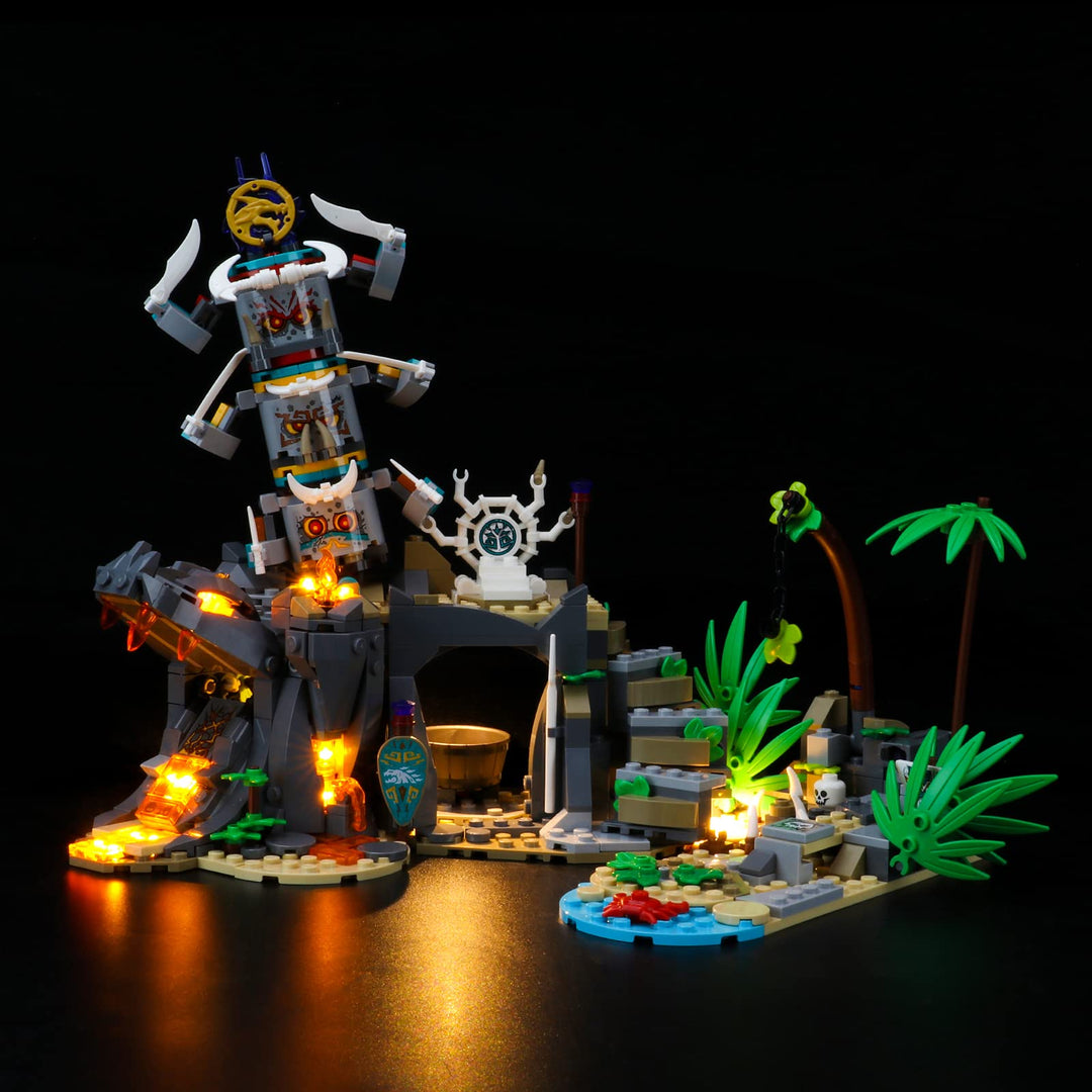GEAMENT Licht-Set Kompatibel mit Lego NINJAGO Das Dorf der Wächter (The Keepers'Village) - Beleuchtu