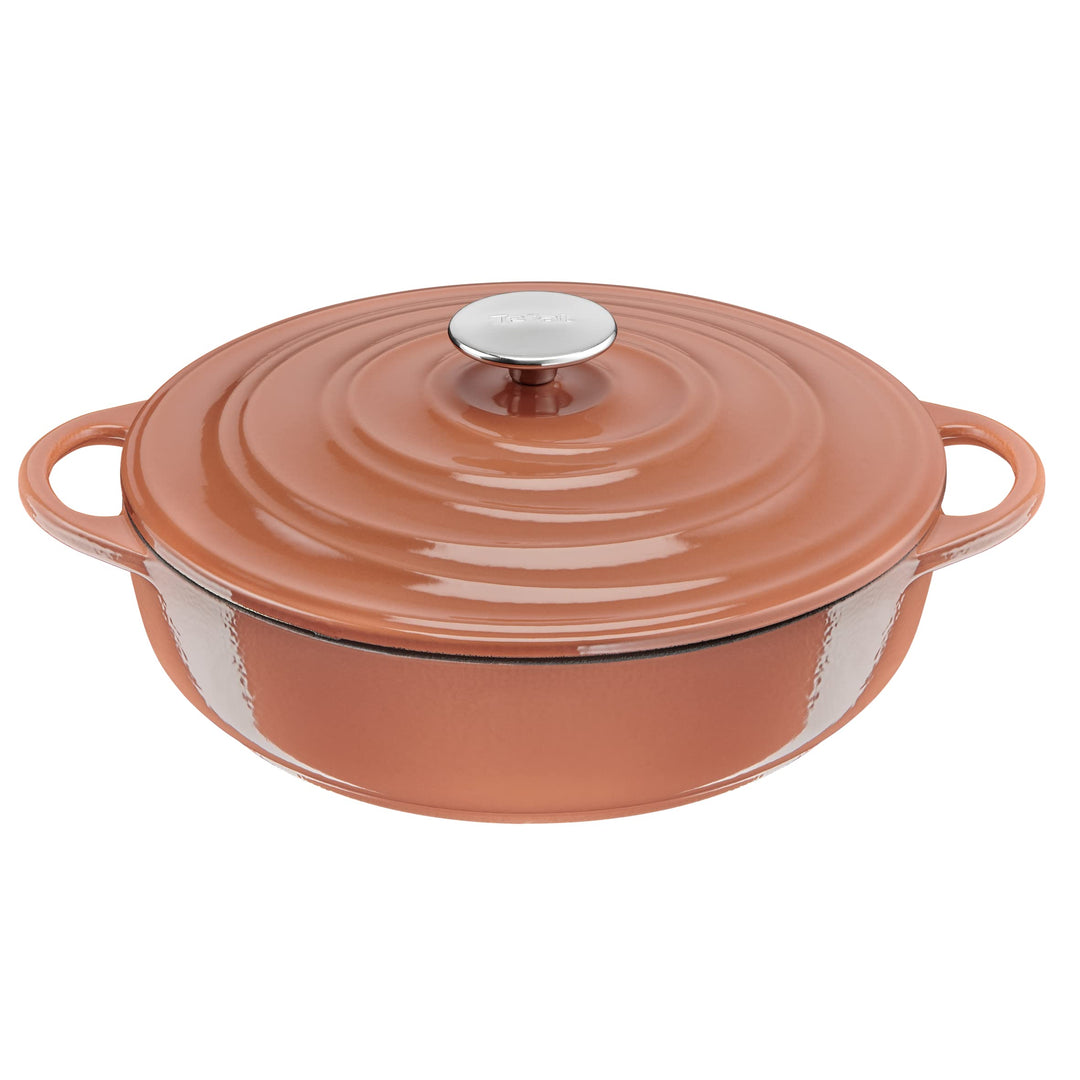 Tefal E26072 LOV Servierpfanne 28 cm | wiedergewonnenes Gusseisen | optimale Wärmespeicherung | für