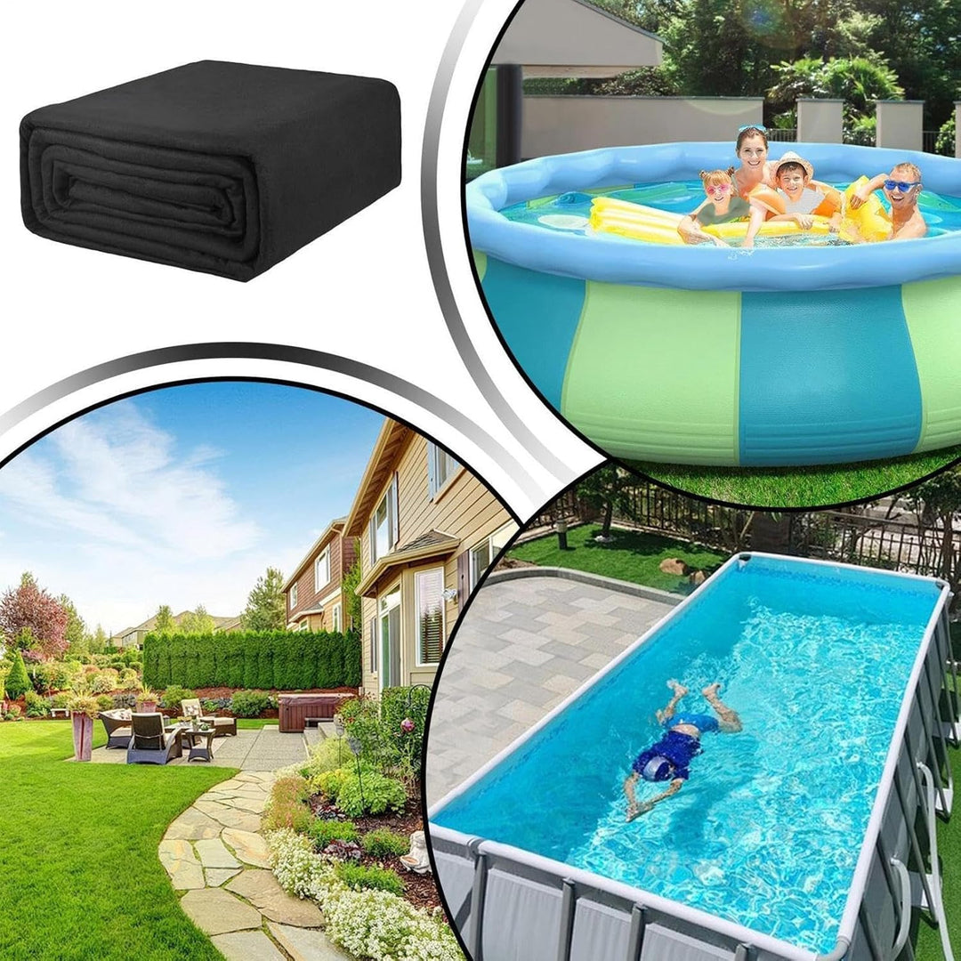 Abdeckplane für Pool, rund, 3,66 cm, rechteckig, robust, pannensicher, geeignet für röhrenförmige, a