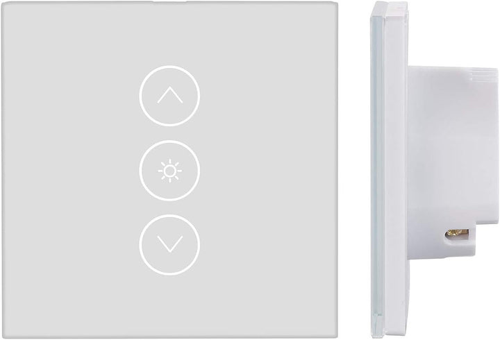 Luminea Home Control Schalter: 2er-Set Touch-Lichtschalter & Dimmer, für Alexa & Google Assistant (L