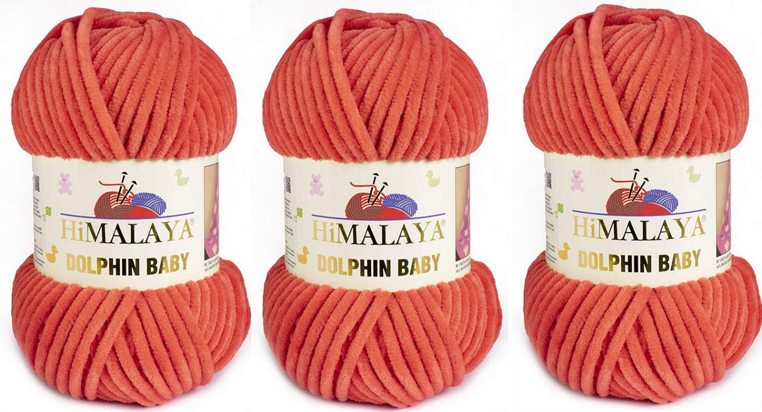 3 Knäuel Himalaya Delphin Baby Garn 395 Yards 3x100g Super Bulky Baby Blanket Garn (80312), 80312