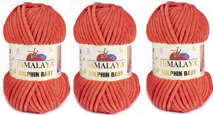 3 Knäuel Himalaya Delphin Baby Garn 395 Yards 3x100g Super Bulky Baby Blanket Garn (80312), 80312