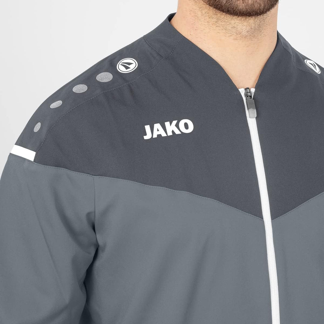 JAKO Herren Champ 2.0 Präsentationsjacke M Anthrazit/Türkis, M Anthrazit/Türkis