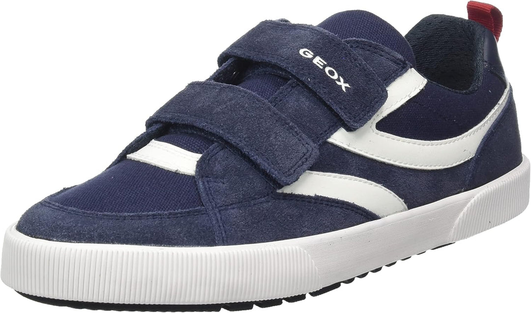 Geox Jungen J Alphabeet Boy Sneaker 35 EU Navy White, 35 EU Navy White