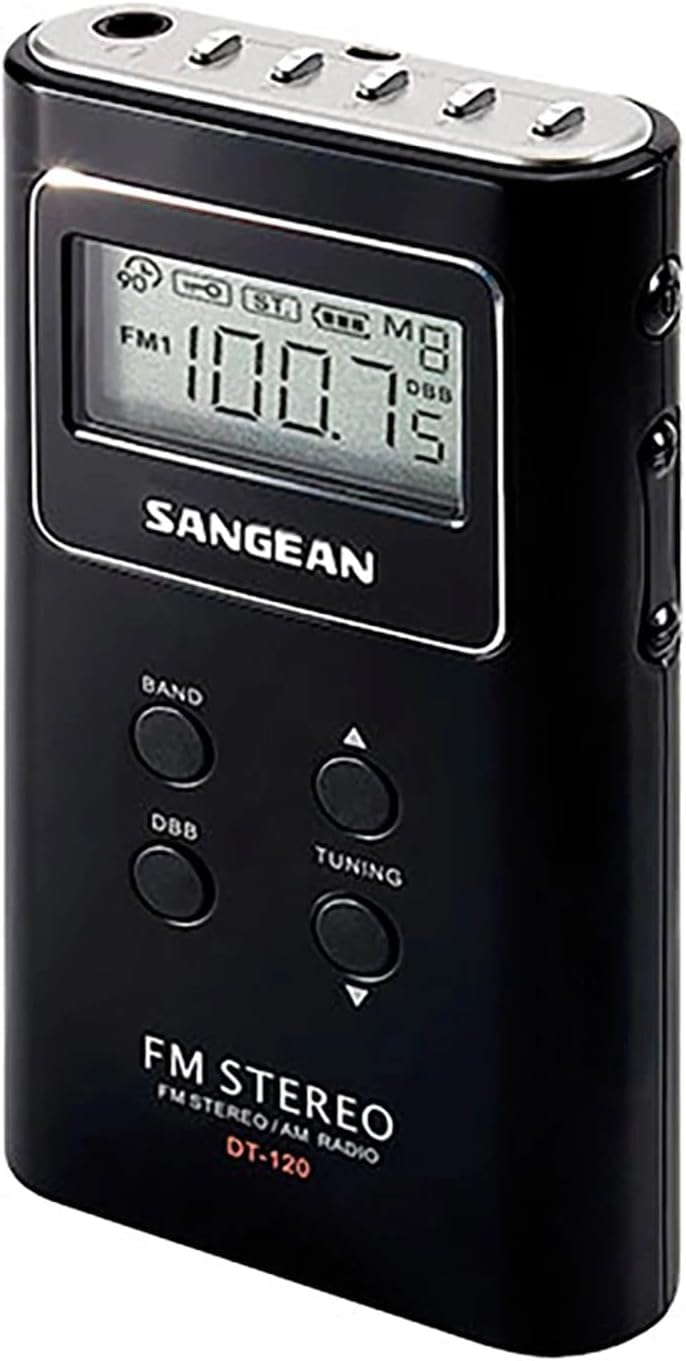 Sangean DT-120 Tragbares radio, Tischenradio, digitales Taschenradio - Weiss, Weiss