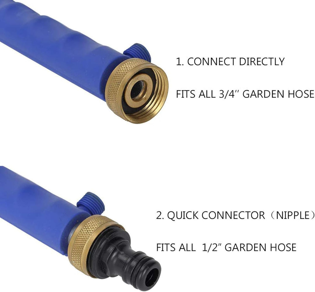 5 Set JetHose Hochdruckreiniger Aufsatz Für Gartenschlauch Mit 2 Sprühdüsen, Schnellanschlüssen Und