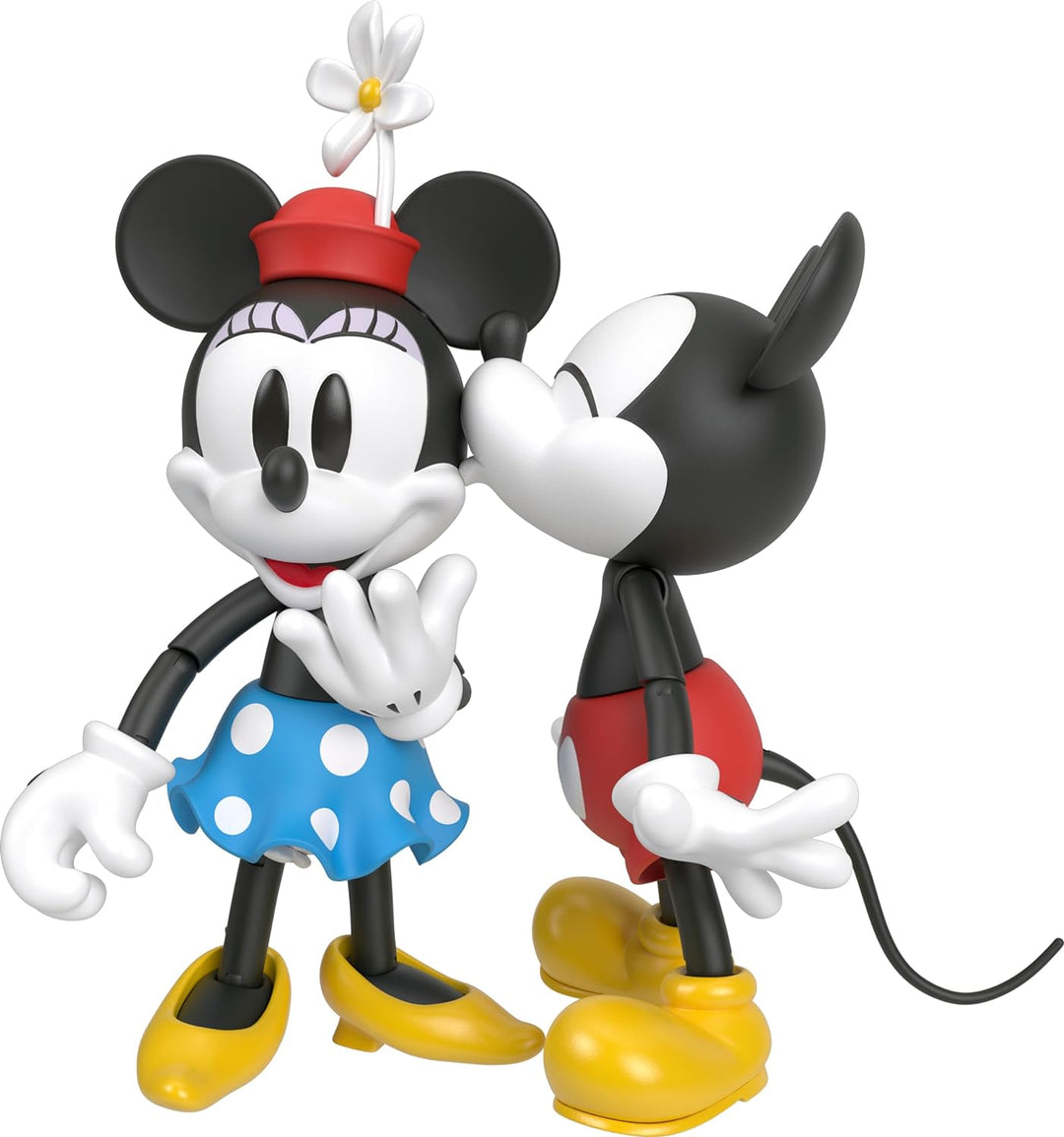 Disney 100 Sammelfiguren Mickey und Minnie Maus, bewegliche Charaktere, austauschbarer Kopf & Hände,