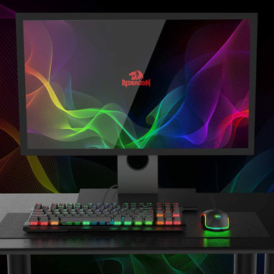 Redragon M711 Cobra Gaming Maus mit 16,8 Millionen RGB-Farben und Hintergrundbeleuchtung, 10.000 DPI