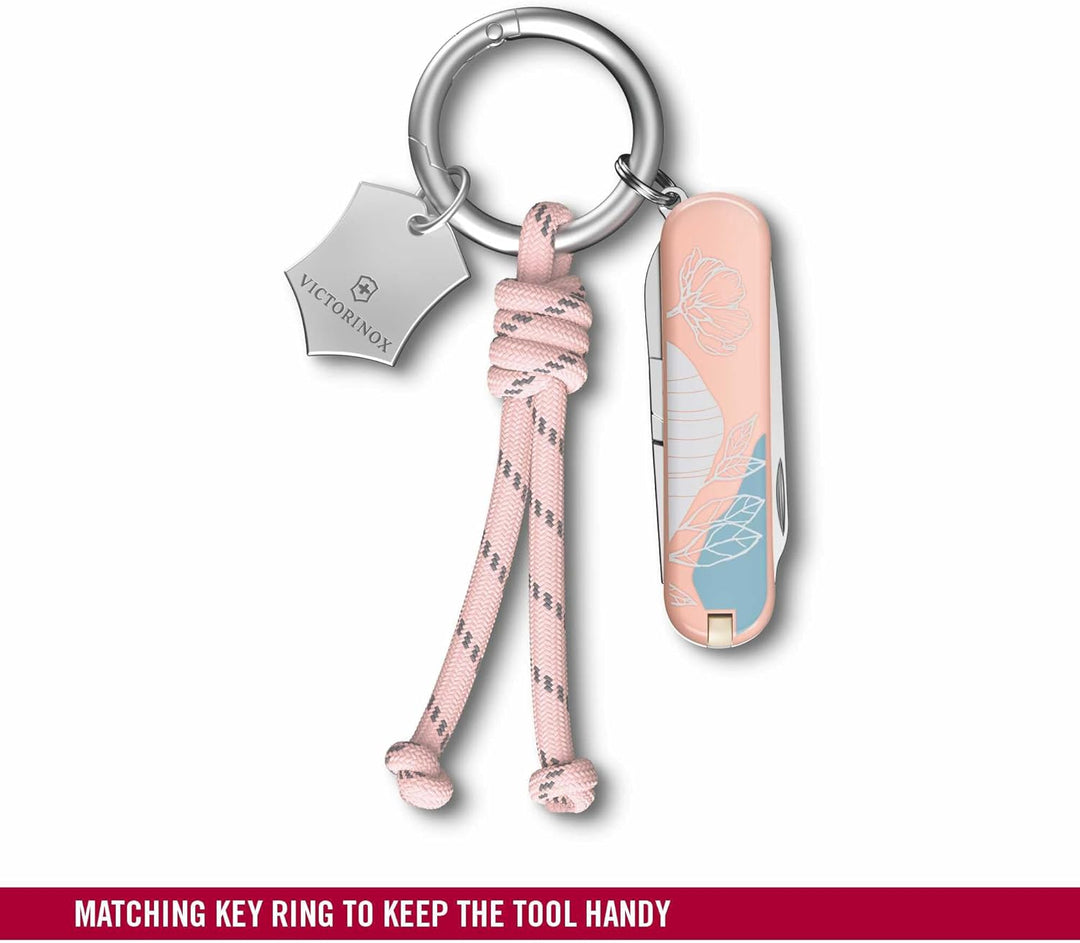 VICTORINOX Taschenmesser Classic SD, 7 Funktionen, Swiss Made, Multitool für Frauen, Schlüsselanhäng