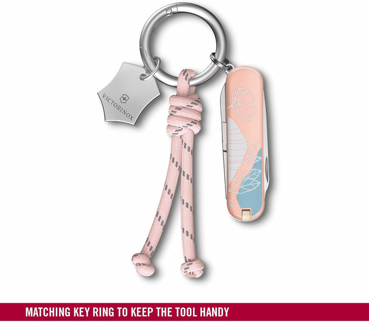 VICTORINOX Taschenmesser Classic SD, 7 Funktionen, Swiss Made, Multitool für Frauen, Schlüsselanhäng