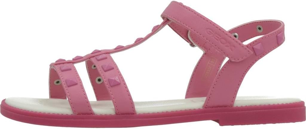 Geox Mädchen J Sandal Karly GirlSandal 32 EU Dk Pink, 32 EU Dk Pink
