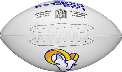 Wilson NFL Logo Autograph Football Autogramm, Live LOS ANGELES RAMS, Autogramm, Live LOS ANGELES RAM