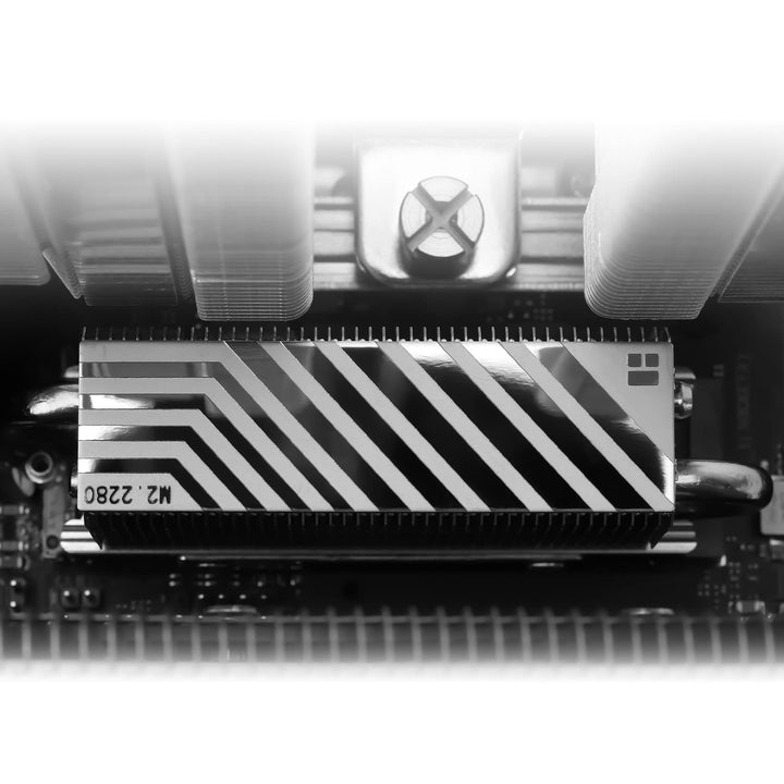 Thermalright HR10 2280 SSD Cooler,2280 SSD Heatsink Kühlung,Doppelseitiger Kühlkörper,2 Heatpipes, M
