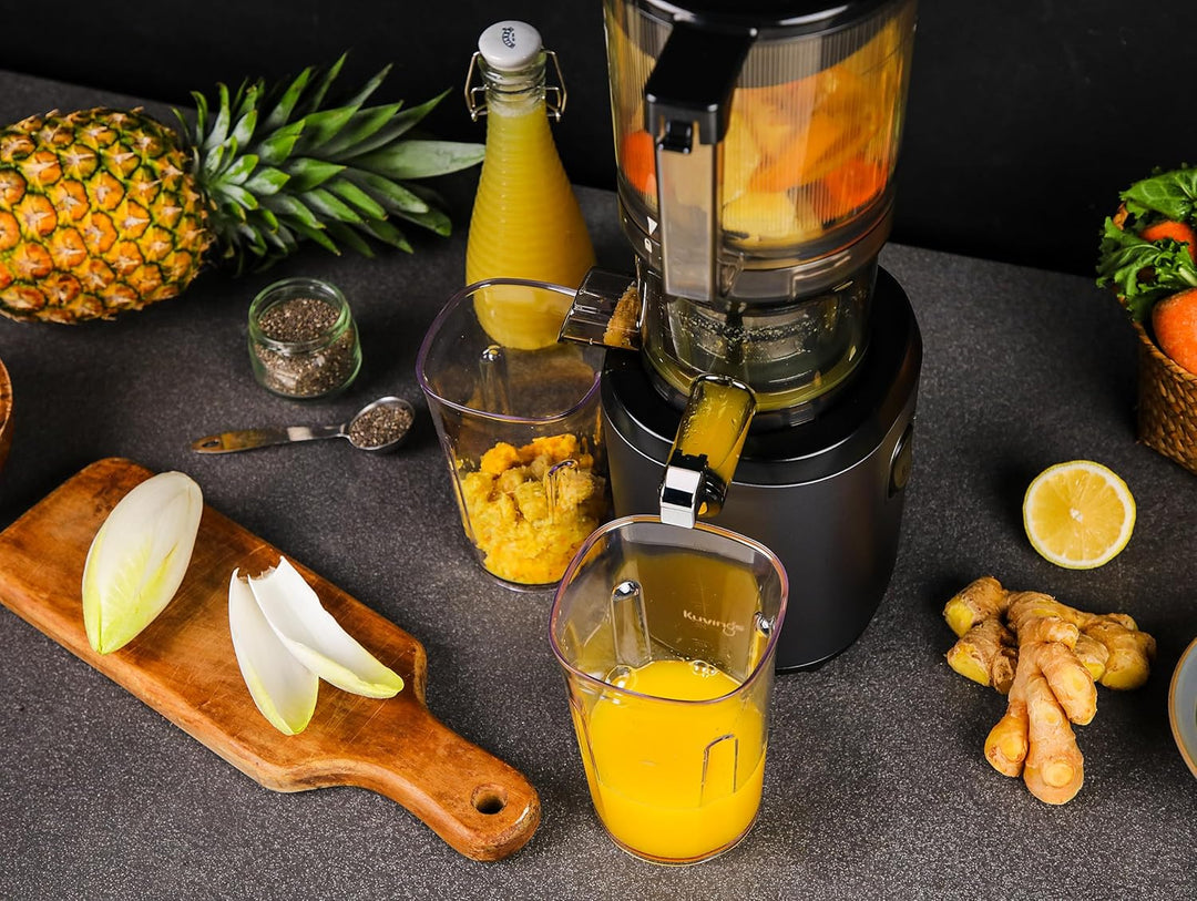 Kuvings Slow Juicer AUTO6 | Entsafter Gemüse und Obst, Elektrische Kaltpresse, Ruhiger Motor, Leicht