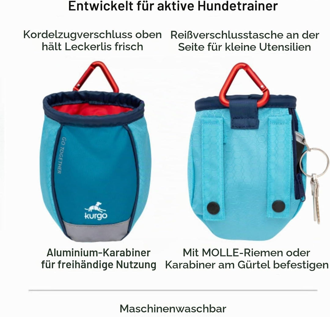 Kurgo Go Stuff-It Futterbeutel, Hält Hunde-Leckerlis frisch, Ideal für Hundetrainings, 11 cm breite
