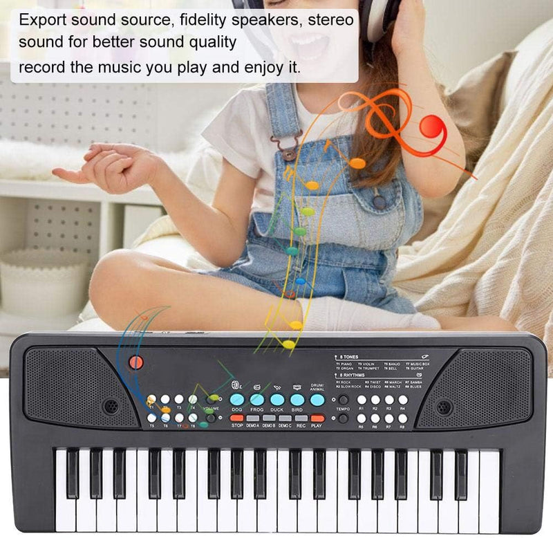 Zerodis Multifunktionale Tastatur Tragbares elektronisches Klaviermikrofon Baby Musik Spielzeug Päda