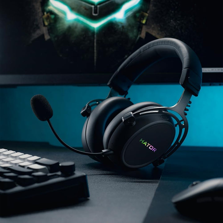 HATOR Hypergang 3 Wireless Gaming-Headset – Hi-Res Audio, Hybrid ANC, 45h Akku, Spatial Audio, Bluet