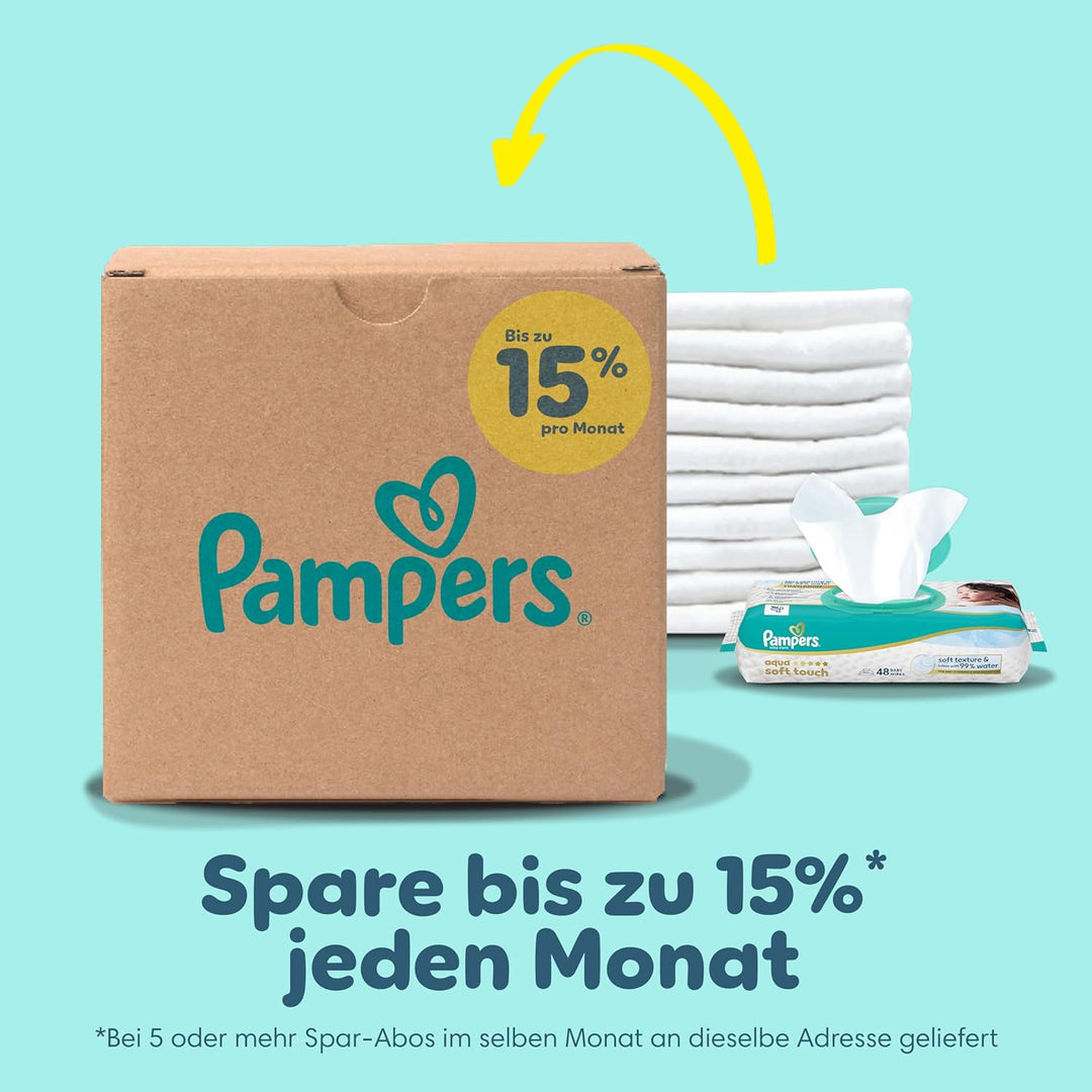 Pampers Baby Windeln Grösse 3 (6-10kg) Premium Protection, Midi, 204 Stück, MONATSBOX Grösse 3 (204