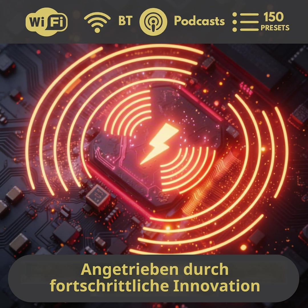 Lemega IR6 Internetradio mit Podcast-Funktion &amp; Bluetooth - DAB/DAB+, UKW Stereo-Radio mit echtem 2.