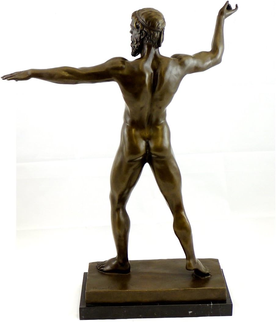 Kunst &amp; Ambiente - Griechische Mythologie - Bronzeskulptur - Zeus Figur - signiert - Bertel Thorvald