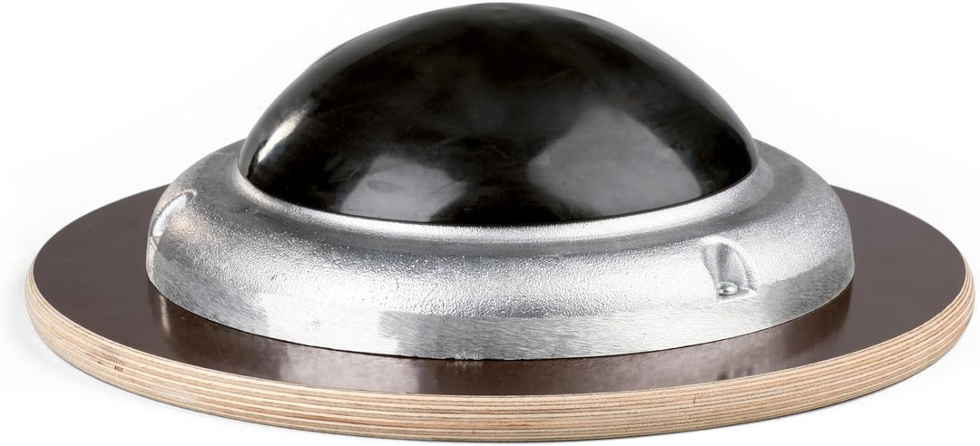Sport-Thieme Sportkreisel Profi | Balance-Board aus rutschfest beschichtetem Holz u. Alu-Halbkugel m