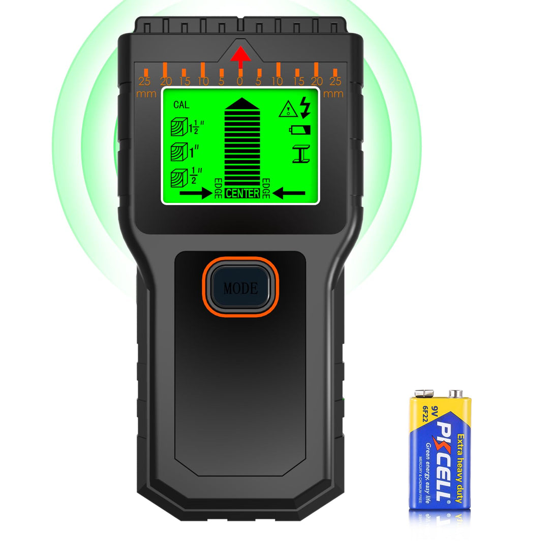 Leitungssucher Ortungsgerät - Wand Scanner Detektor, Finde Holzbalken/Metallrohren/AC-Stromleitung f