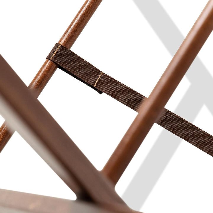 konsimo klappbarer Herrendiener – Kleiderständer aus Massivholz, für Jacken, Hosen, Gürtel und Krawa