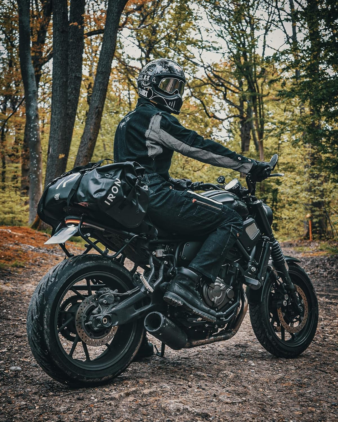 IRON JIA'S Motorradtasche Gepäckrolle wasserdichte Motorrad Hecktasche Satteltasche Reisetasche mit