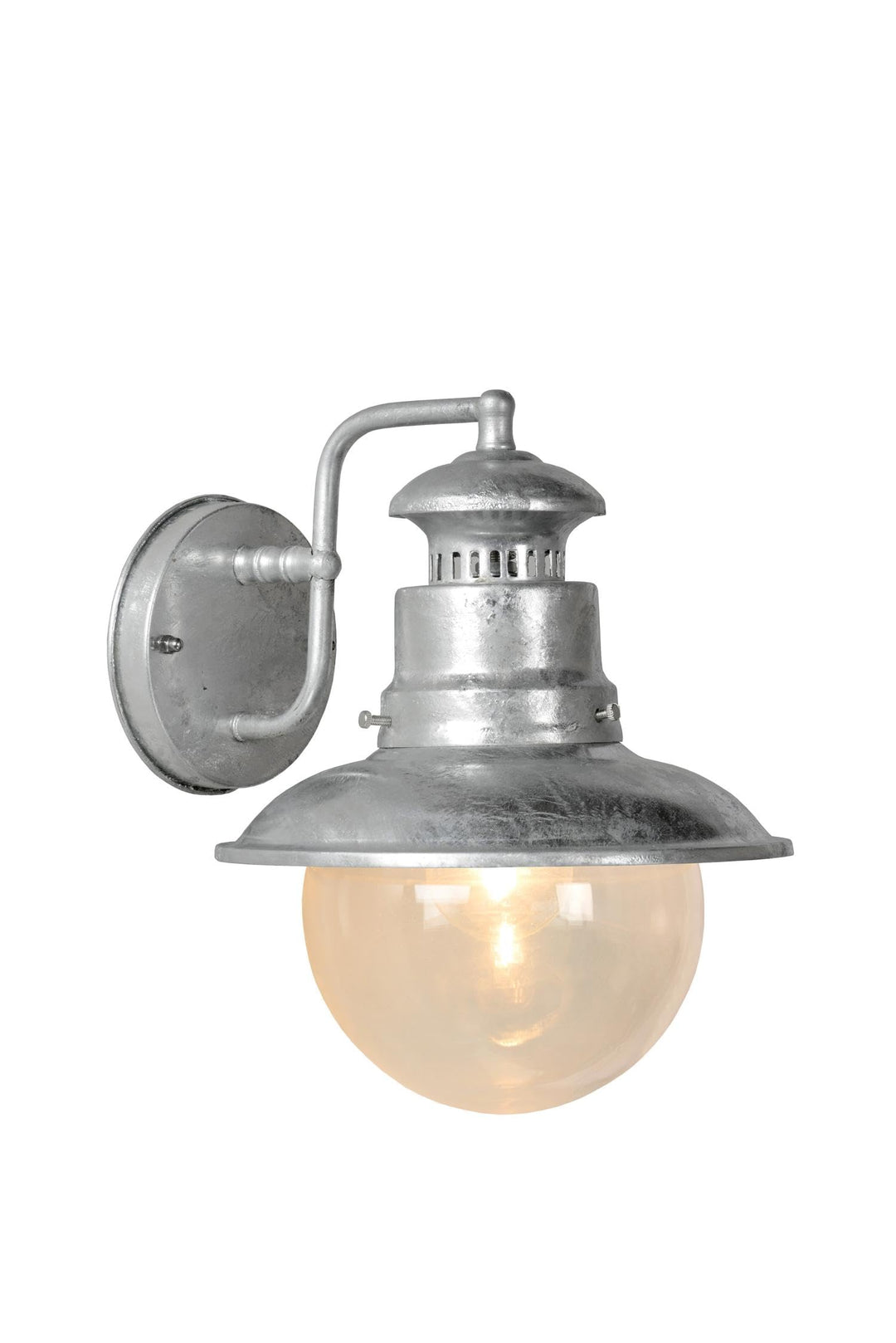 Lucide FIGO - Wandleuchte Aussen - Ø 21,3 cm - 1xE27 - IP44 - Zink Zinc, Zinc