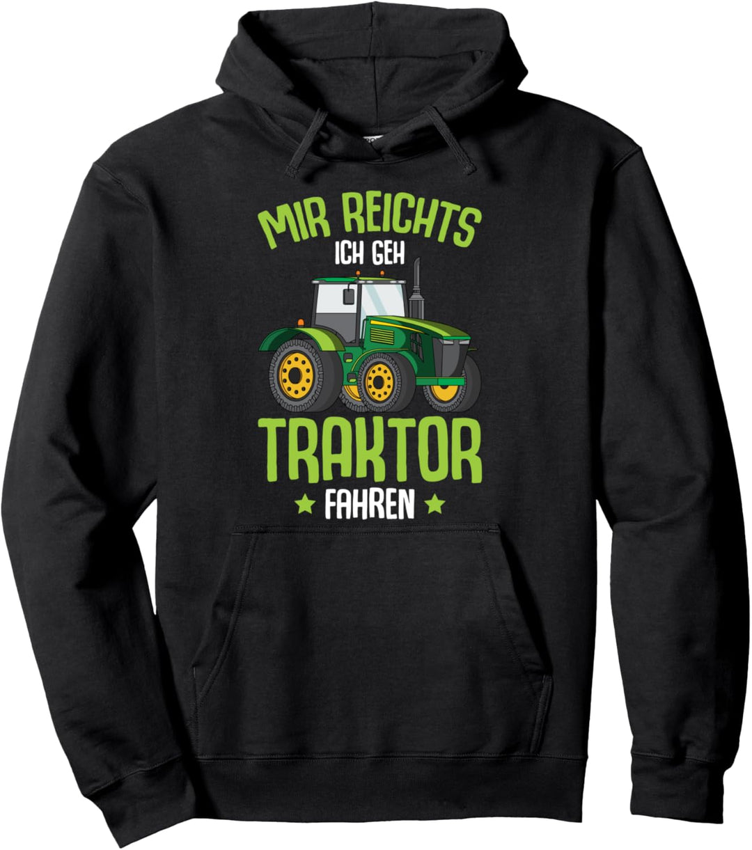 Mir reichts ich geh Traktor fahren Trecker Kinder Junge Pullover Hoodie