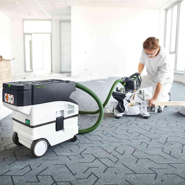 Festool Akku-Absaugmobil CTMC MIDI I-Plus CLEANTEC (mit Hauptfilter, SELFCLEAN Filtersack, Saugschla