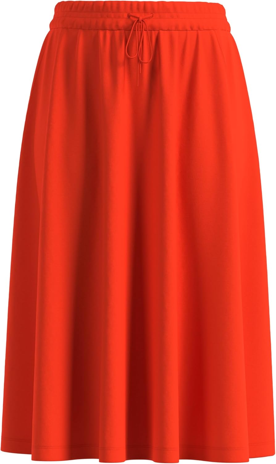 s.Oliver Damen Midi Rock 34 Orange 2550, 34 Orange 2550