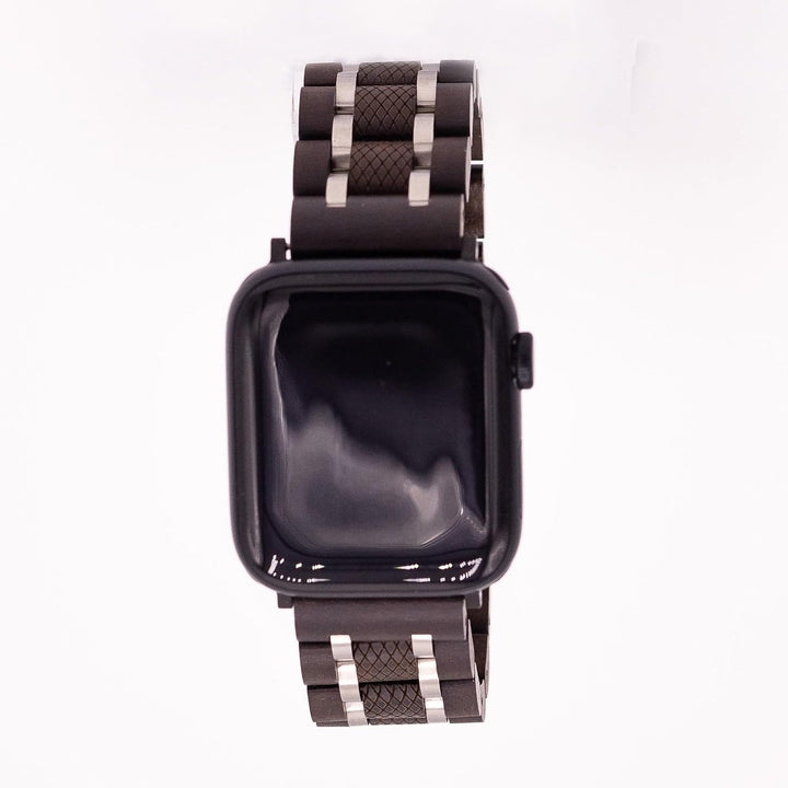 woodwear Handmade Apple Smartwatch Holzarmband dunkel kompatibel mit Apple Watch 44 mm 42 mm Apple W