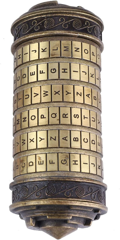 PUSOKEI Da Vinci Code Cryptex Schloss Mini Cryptex Valentinstag Geld Puzzle Box Schloss Ring Halter