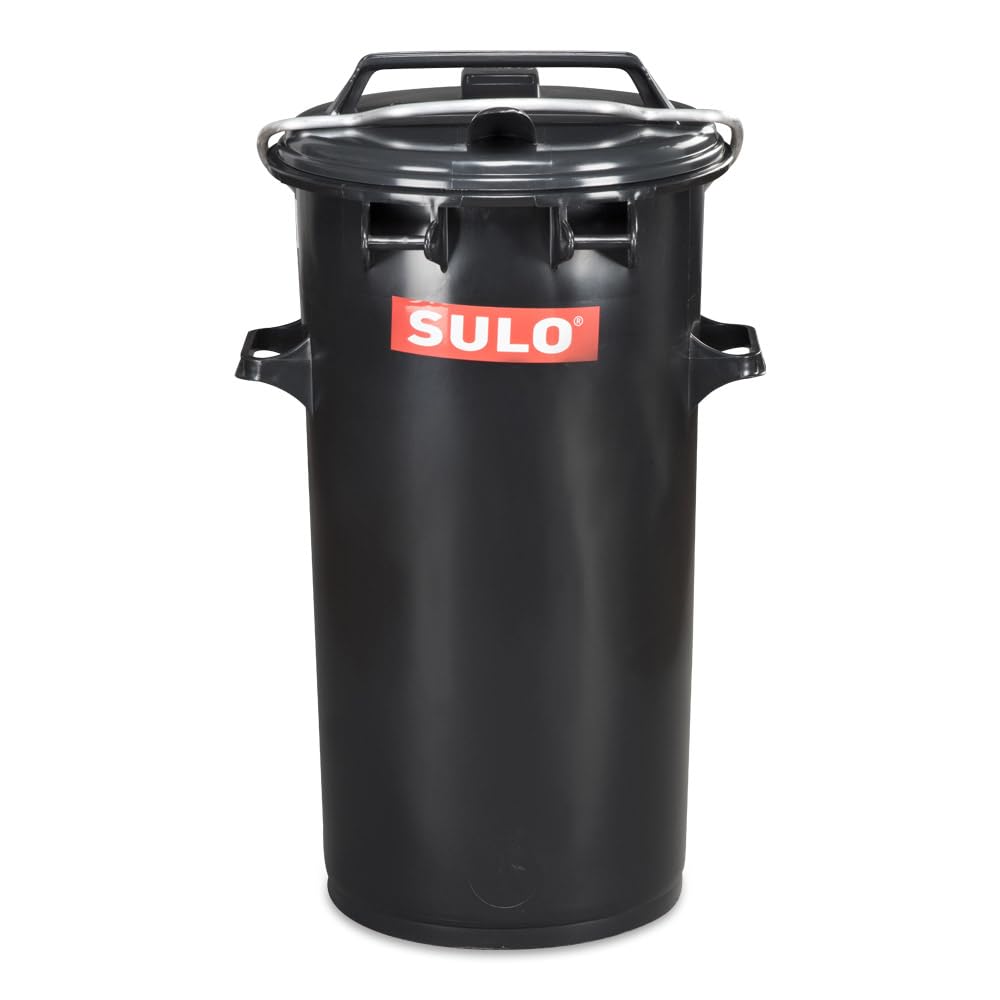 Systemmülleimer, 50 Liter, mit Verschlussbügel und Tragegriffen