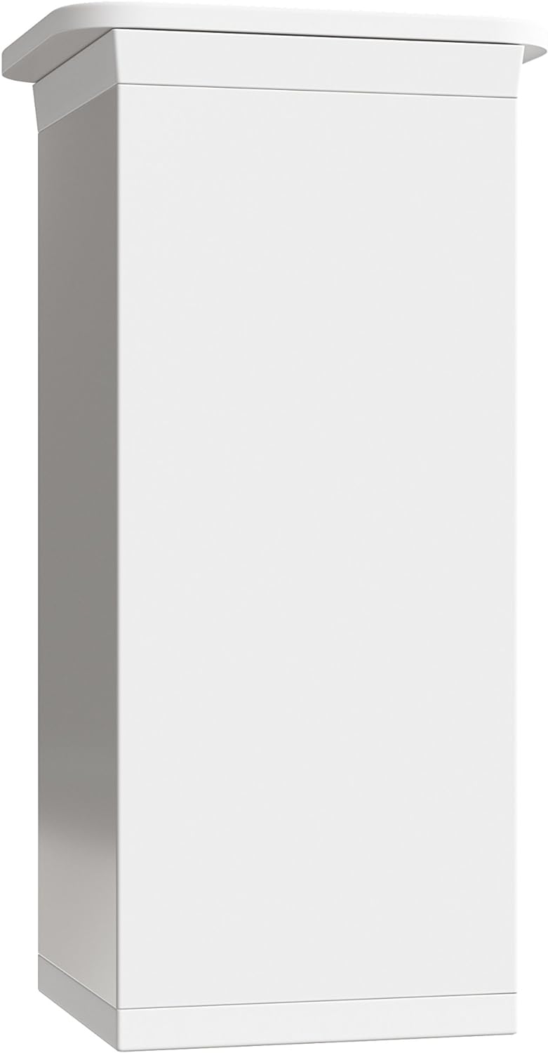 sossai® Design-Möbelfüsse MFV1 | höhenverstellbar | 8er Set | Vierkant-Profil: 40 x 40 mm | Farbe: W