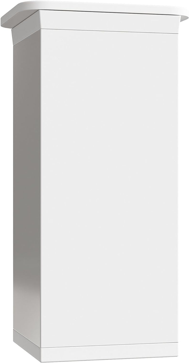 sossai® Design-Möbelfüsse MFV1 | höhenverstellbar | 8er Set | Vierkant-Profil: 40 x 40 mm | Farbe: W