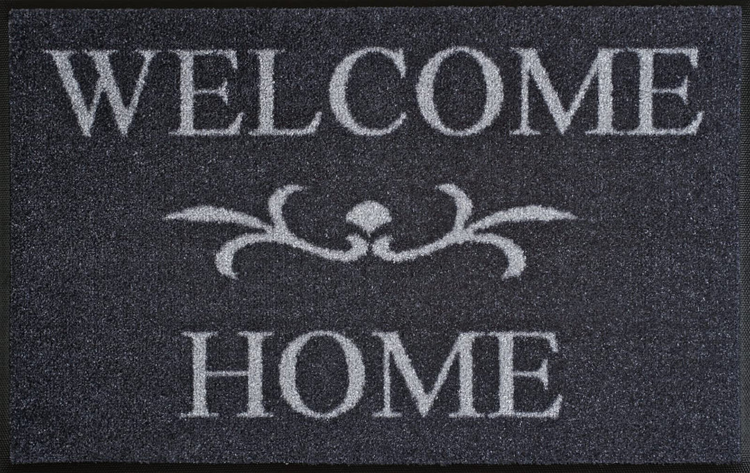 wash+dry Fussmatte, Welcome Home anthrazit 50x75 cm, innen und aussen, waschbar, 50x75 cm