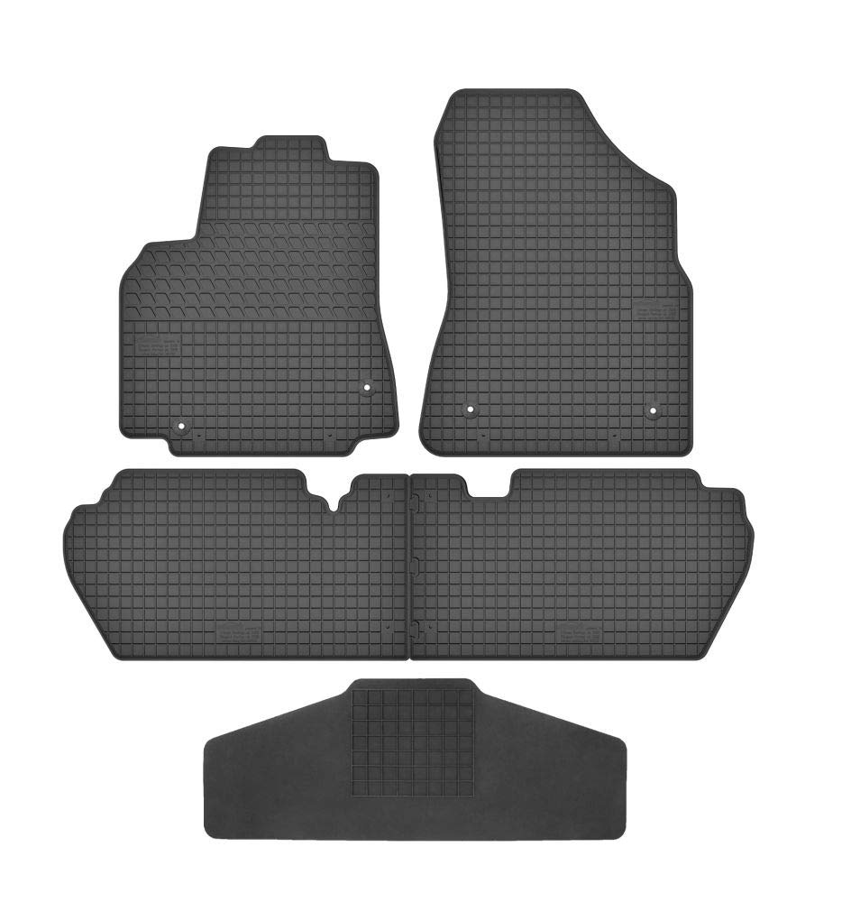 Fussmatten Vorne und Hinten 4er Set für Peugeot Partner/Tepee 2008-2018 Gummi Gummimatten Vorne, Hin