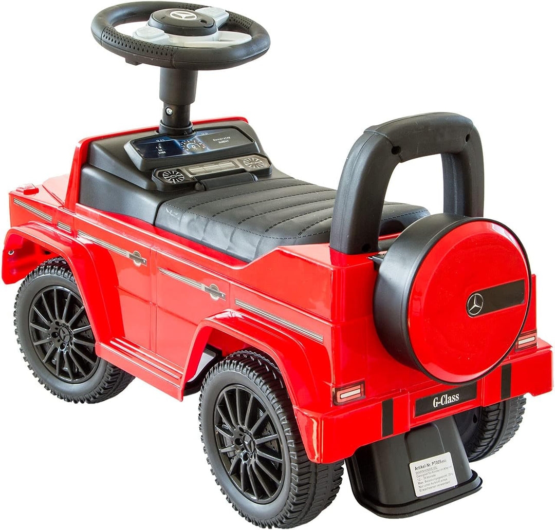 Rutscherauto Mercedes G350d, Babyrutscher mit leisen Kunststoffrädern, Kinderfahrzeug, Rutschauto