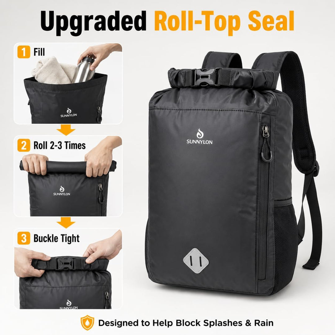 Wasserdichter Dry Bag Rucksack,20L IPX8 Wasserfester rucksack Rolltop mit Handyhülle,Wasserdichte ta