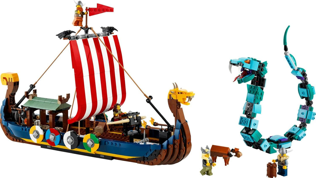 Lego Creator 2er Set: 31132 Wikingerschiff mit Midgardschlange & 31120 Mittelalterliche Burg