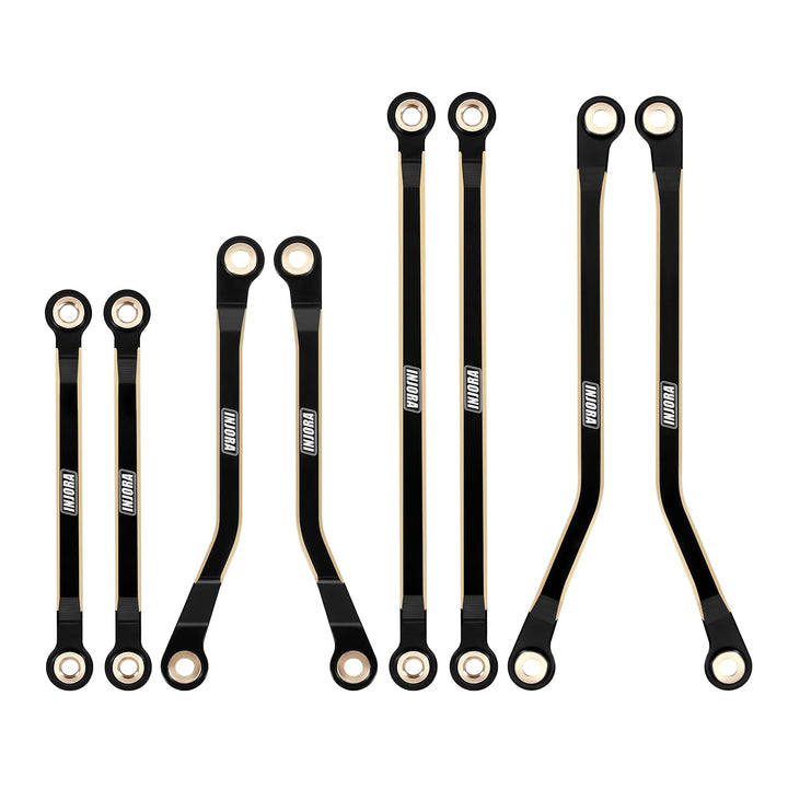 INJORA Schwarzbeschichtung Messing High Clearance Links Set für TRX4M High Trail K10 1/18 RC Crawler