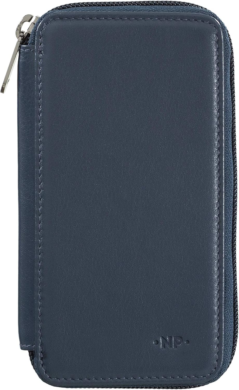 Nuvola Pelle Herren- und Damen-Schlüsseletui aus Leder mit 8 Haken, 4 Kreditkartenfächern und Rundum