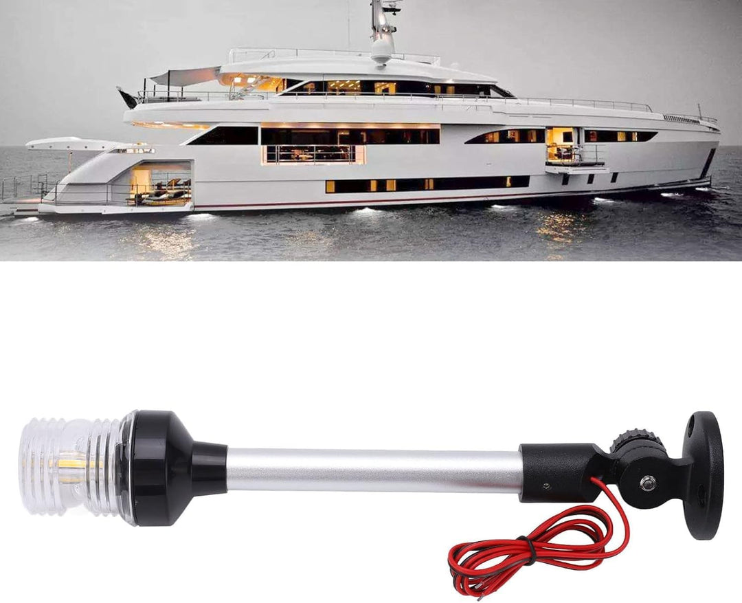 Uadme Ankerlicht, Weiss Marine Ankerlicht 12V - 24V Boot 360° Ankerlicht LED Navigationssignallicht